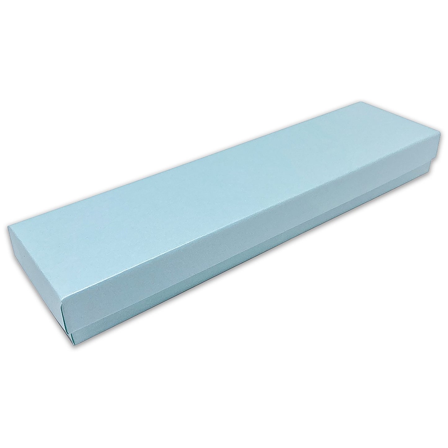 8" x 2" x 1" Light Pearl Teal Cotton Filled Box