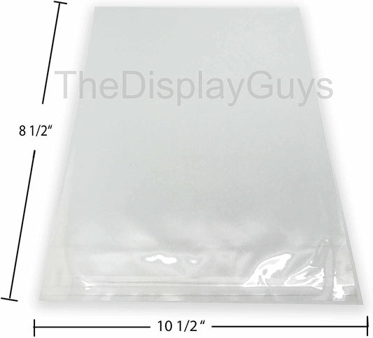 8 1/4" x 10 1/8" 100 Pack Clear Self Adhesive Plastic Bags for 8" x 10" Photos