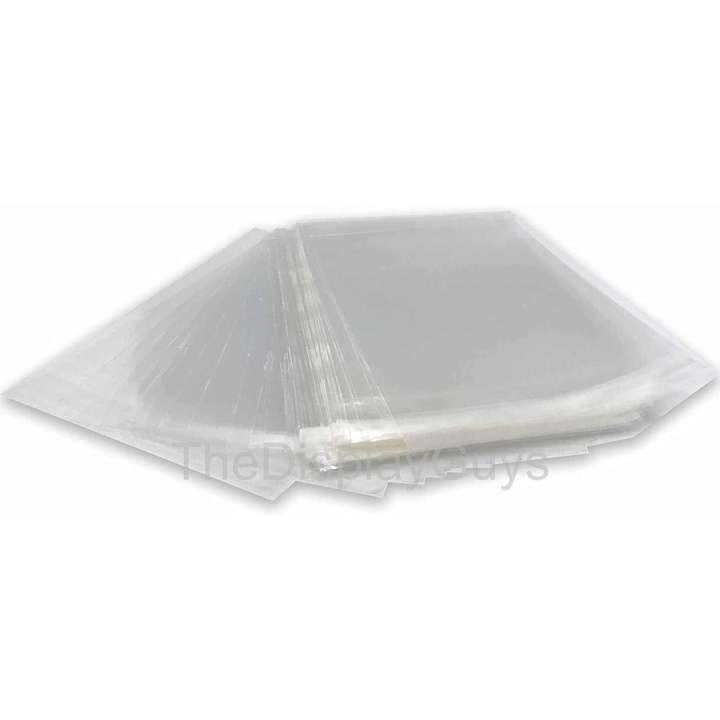 8 7/16" x 12 1/4" 100 Pack Clear Self Adhesive Plastic Bags for 8" x 12" Photos