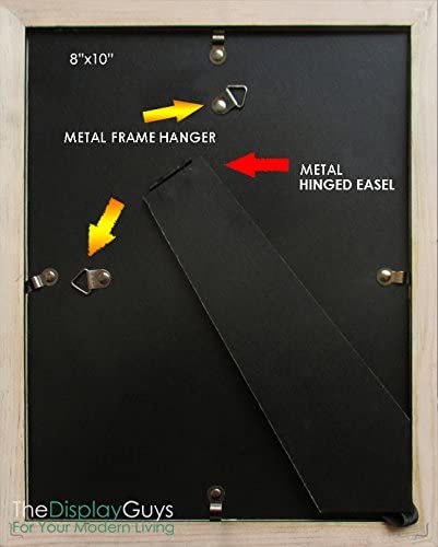 8" x 10" Black Solid Pine Wood Picture Frame with Tempered Glass, 5" x 7" Matted