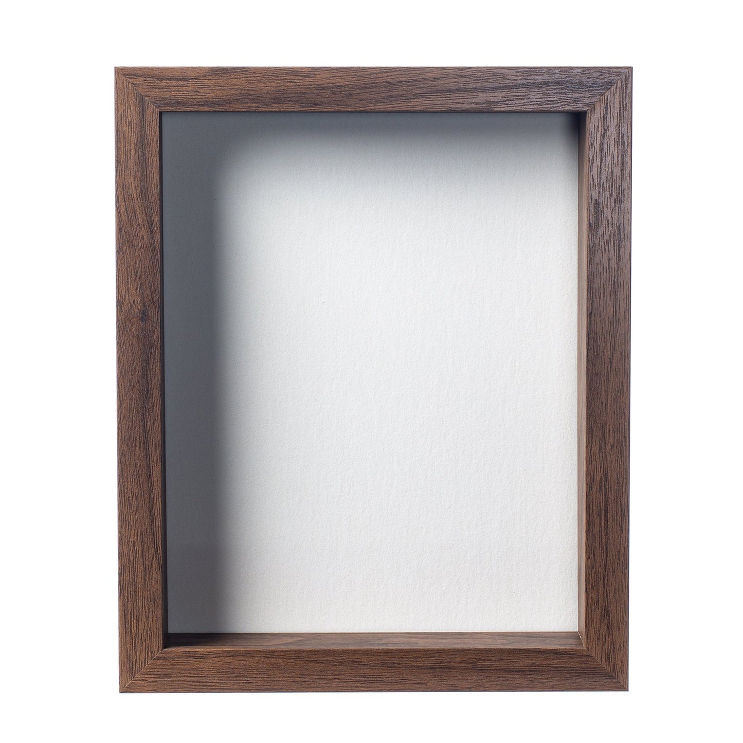 8” x 10” Dark Oak Wood Shadow Box Frame