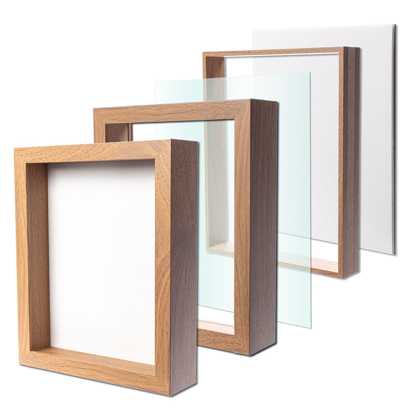 8” x 10” Light Wood Shadow Box Frame – The Display Guys