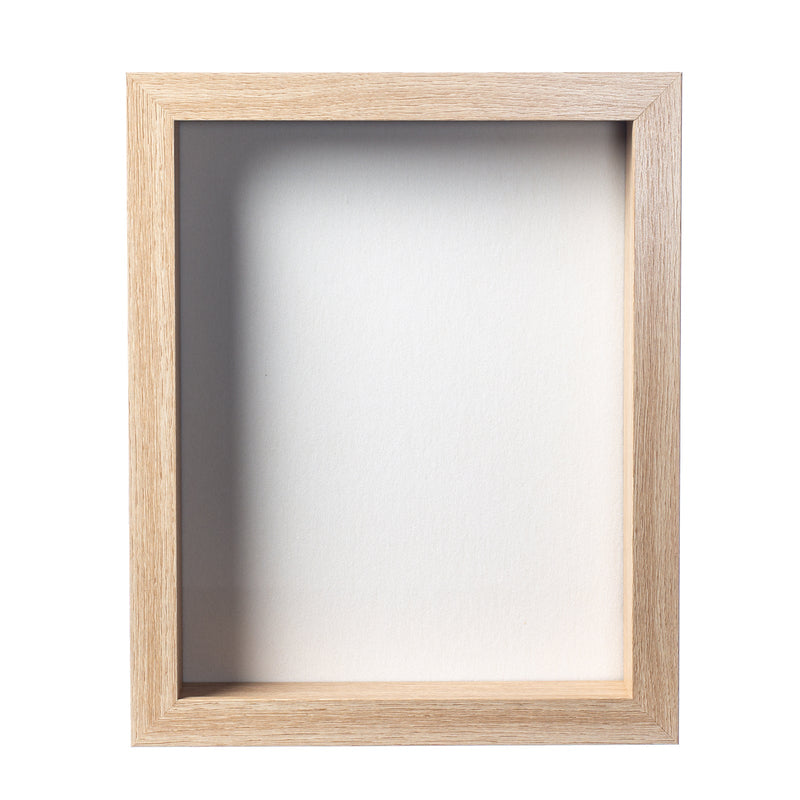 8” x 10” Natural Oak MDF Wood Shadow Box Frame – The Display Guys