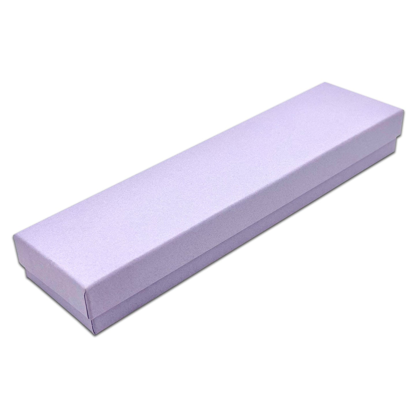 8" x 2" x 1" Light Lavender Cotton Filled Box (25-Pack)