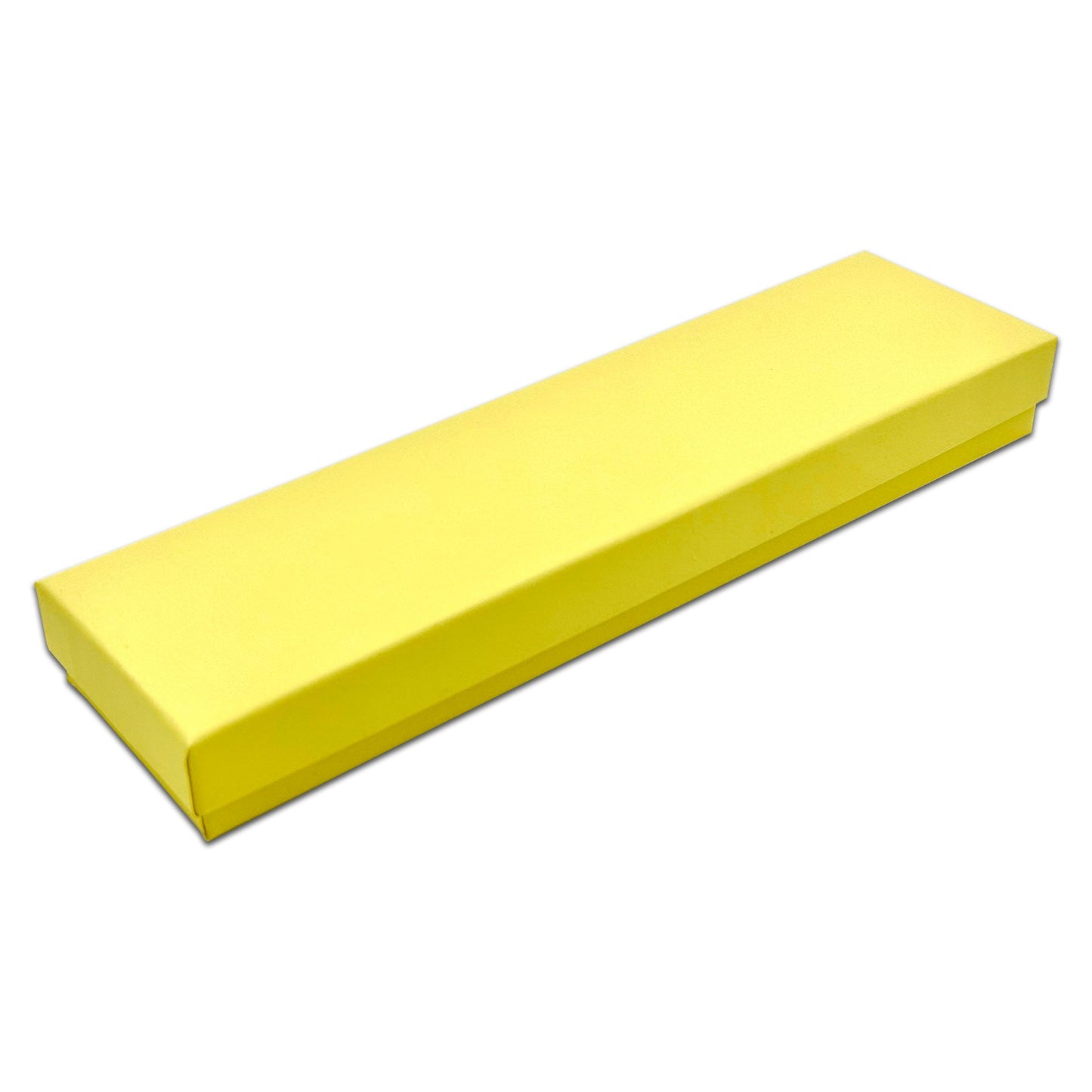 8" x 2" x 1" Mustard Yellow Cotton Filled Box (25-Pack)