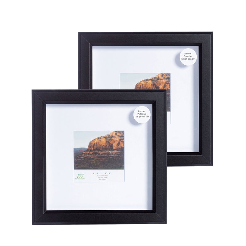8 x 8 Black MDF Wood Multi-Pack Gunnabo Picture Frames, 4 x 4 Matt –  The Display Guys