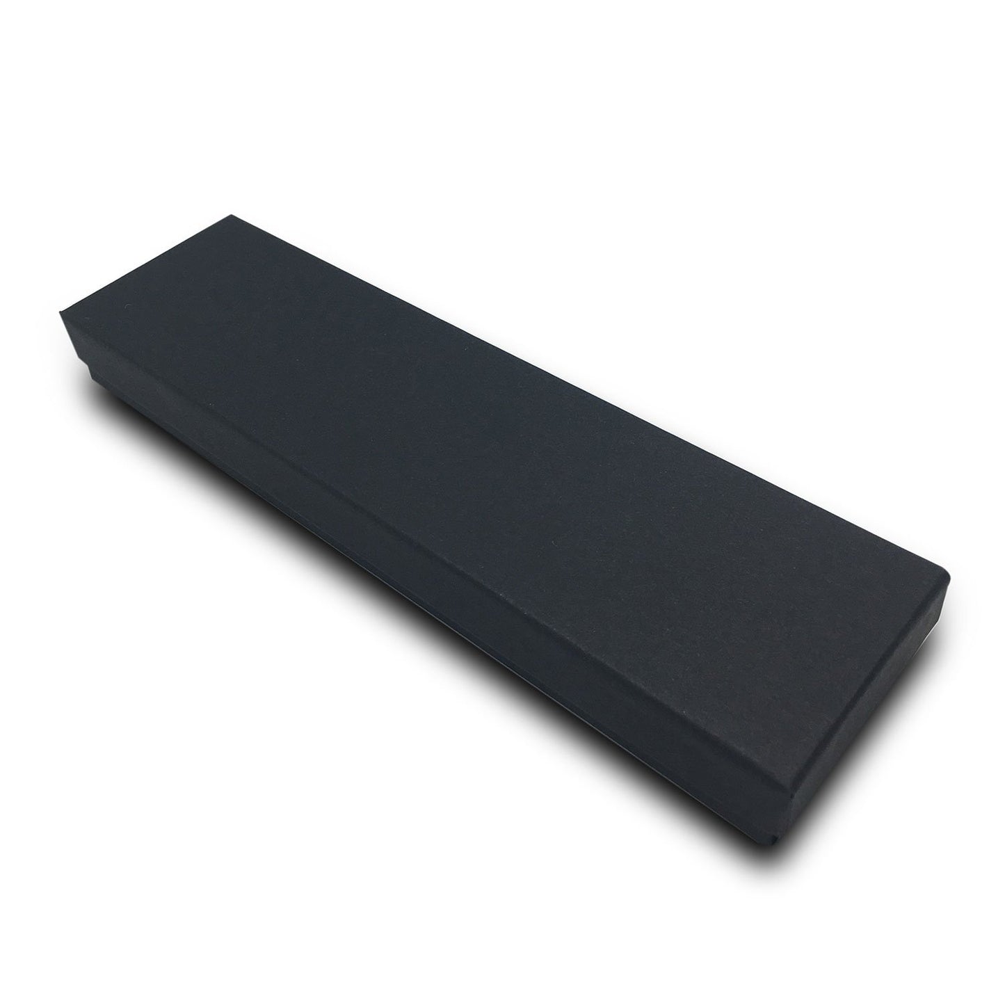 8" x 2" x 1" Matte Black Cotton Filled Box