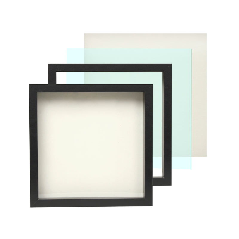 11" x 11” Black Wood Shadow Box Frame