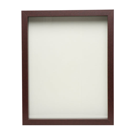 11" x 14” Mahogany Wood Shadow Box Frame