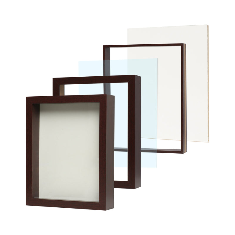 8” x 10” Mahogany Wood Shadow Box Frame