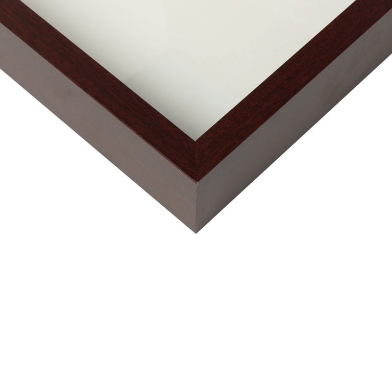 8.5” x 11” Mahogany Wood Shadow Box Frame
