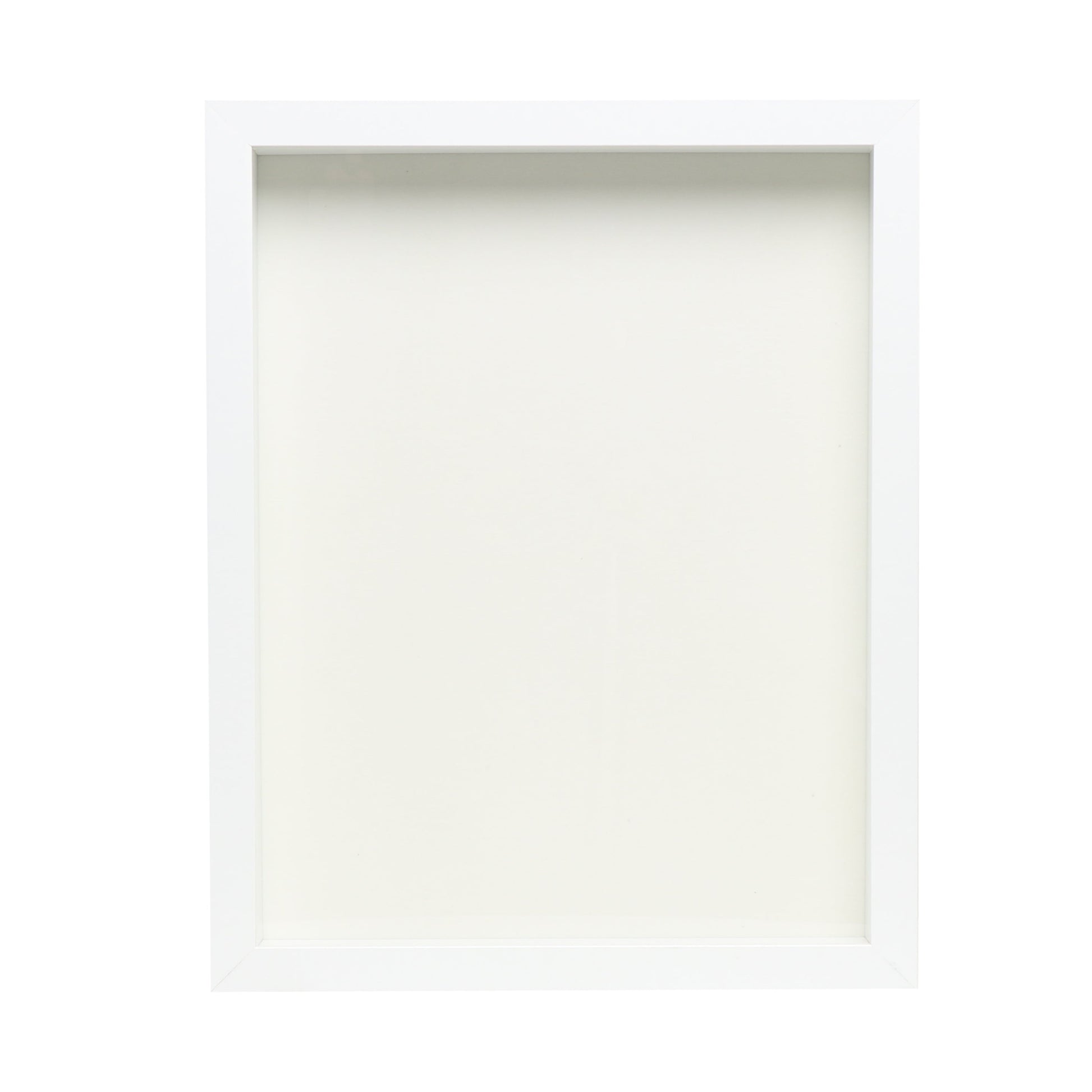 11" x 14” White Wood Shadow Box Frame