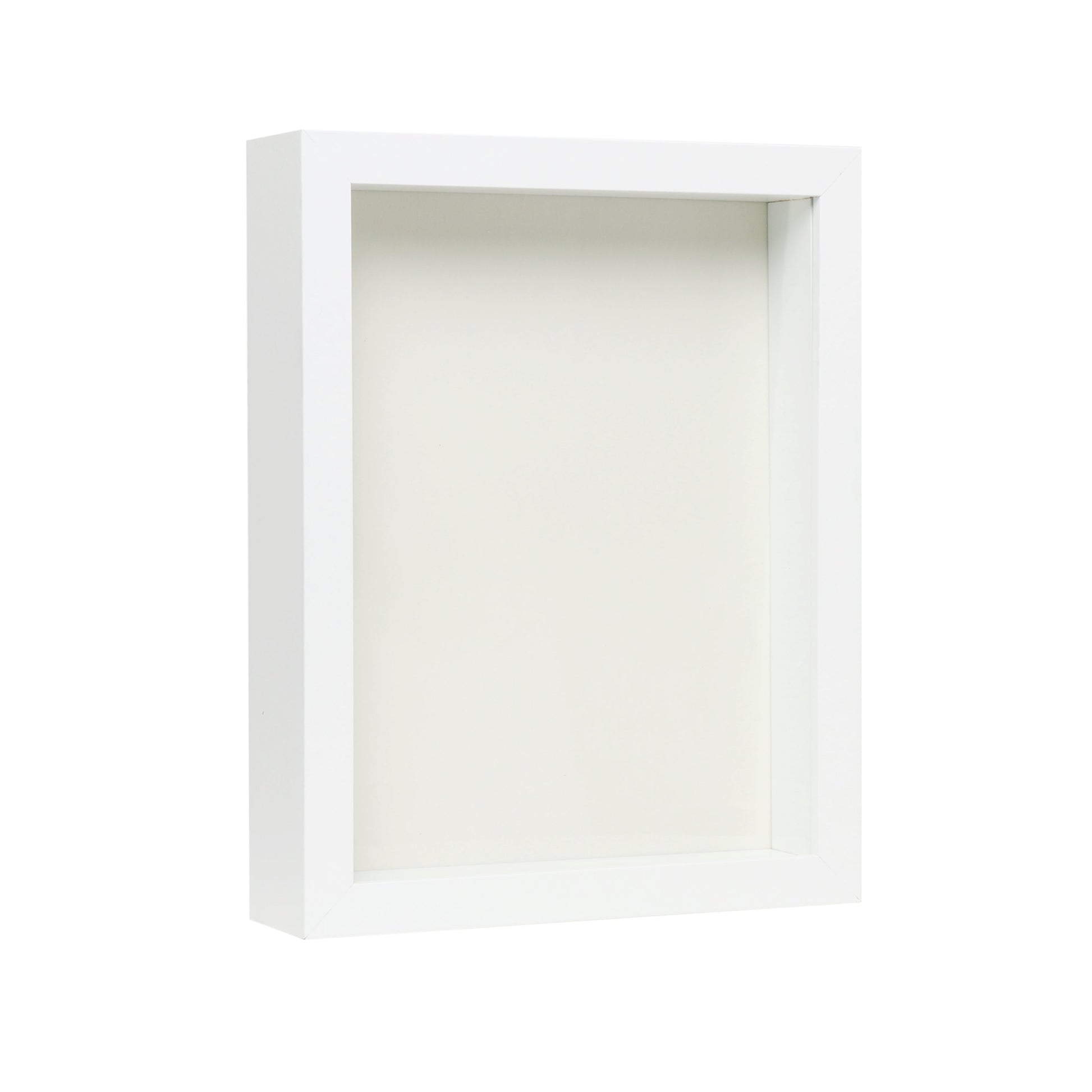8” x 10” White Wood Shadow Box Frame