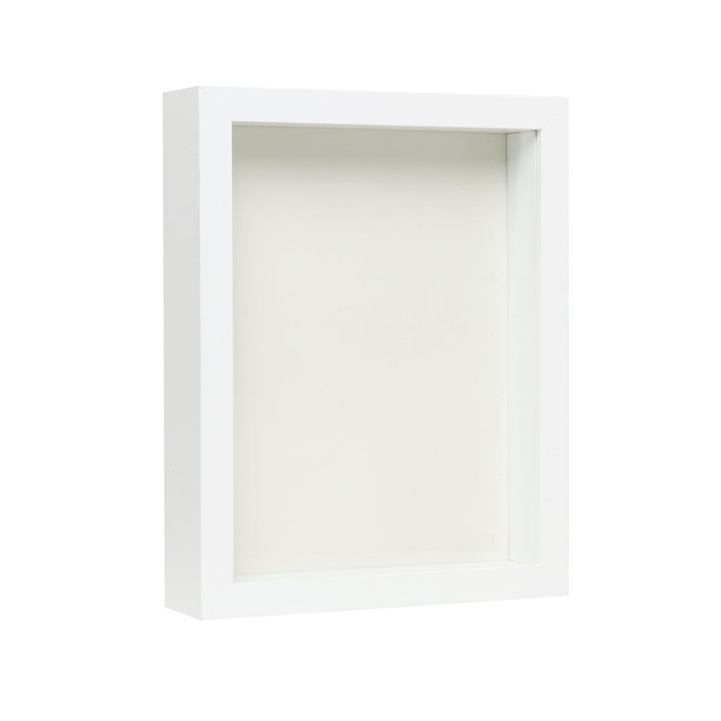 8” x 10” White MDF Wood Shadow Box Frame – The Display Guys