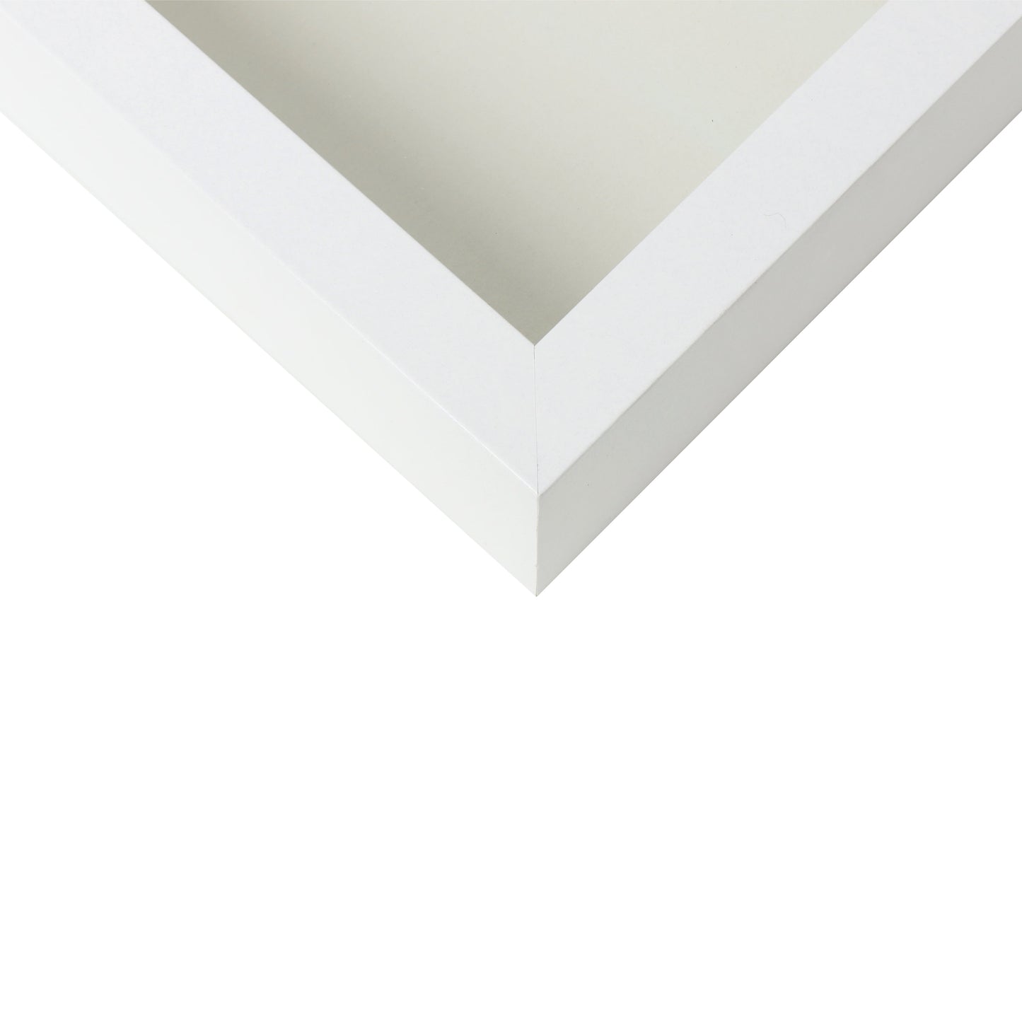 8.5” x 11” White Wood Shadow Box Frame