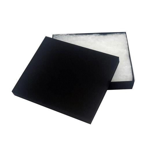 5"x4"x1"H Matte Black Cotton Filled Paper Box