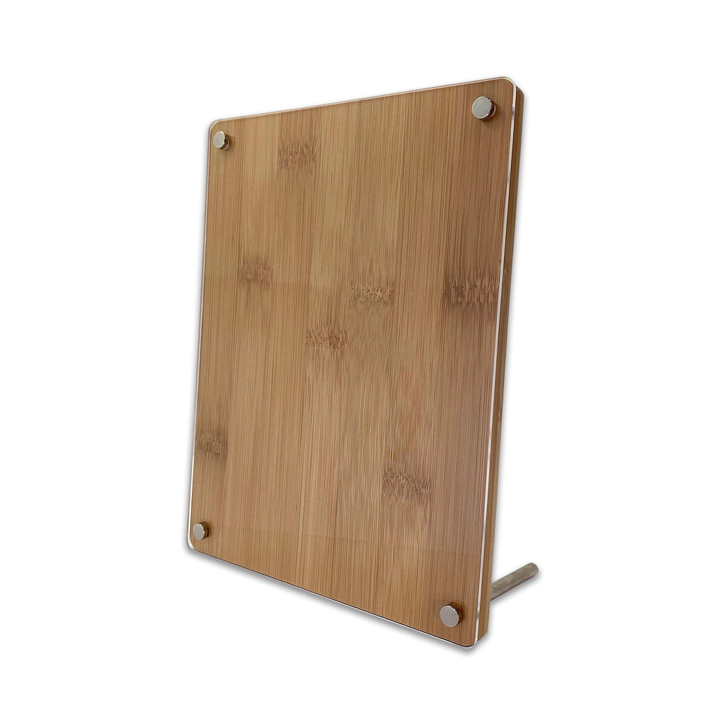 5" x 7" Bamboo and Acrylic Sign Holder Display Frame