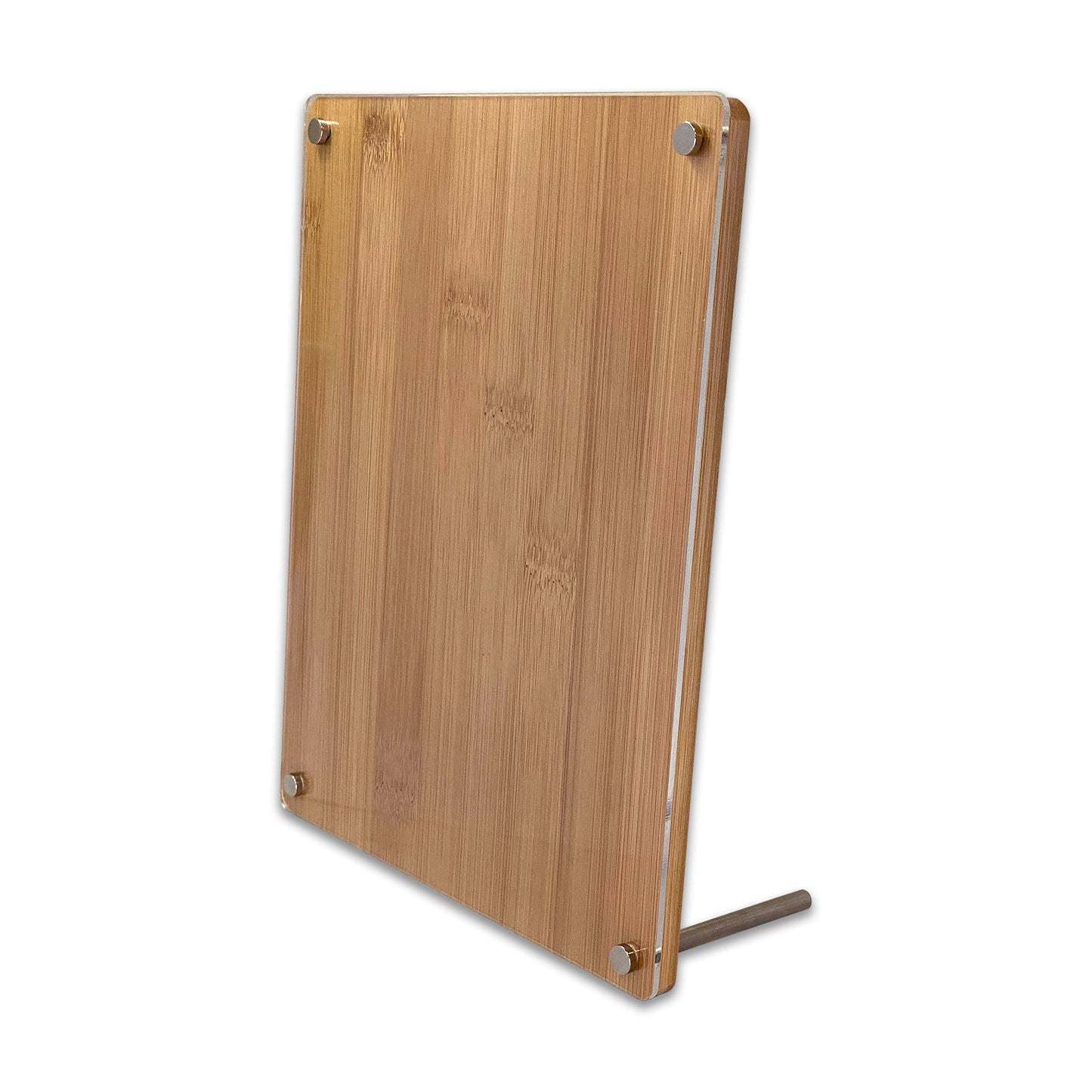 6" x 8" Bamboo and Acrylic Sign Holder Display Frame