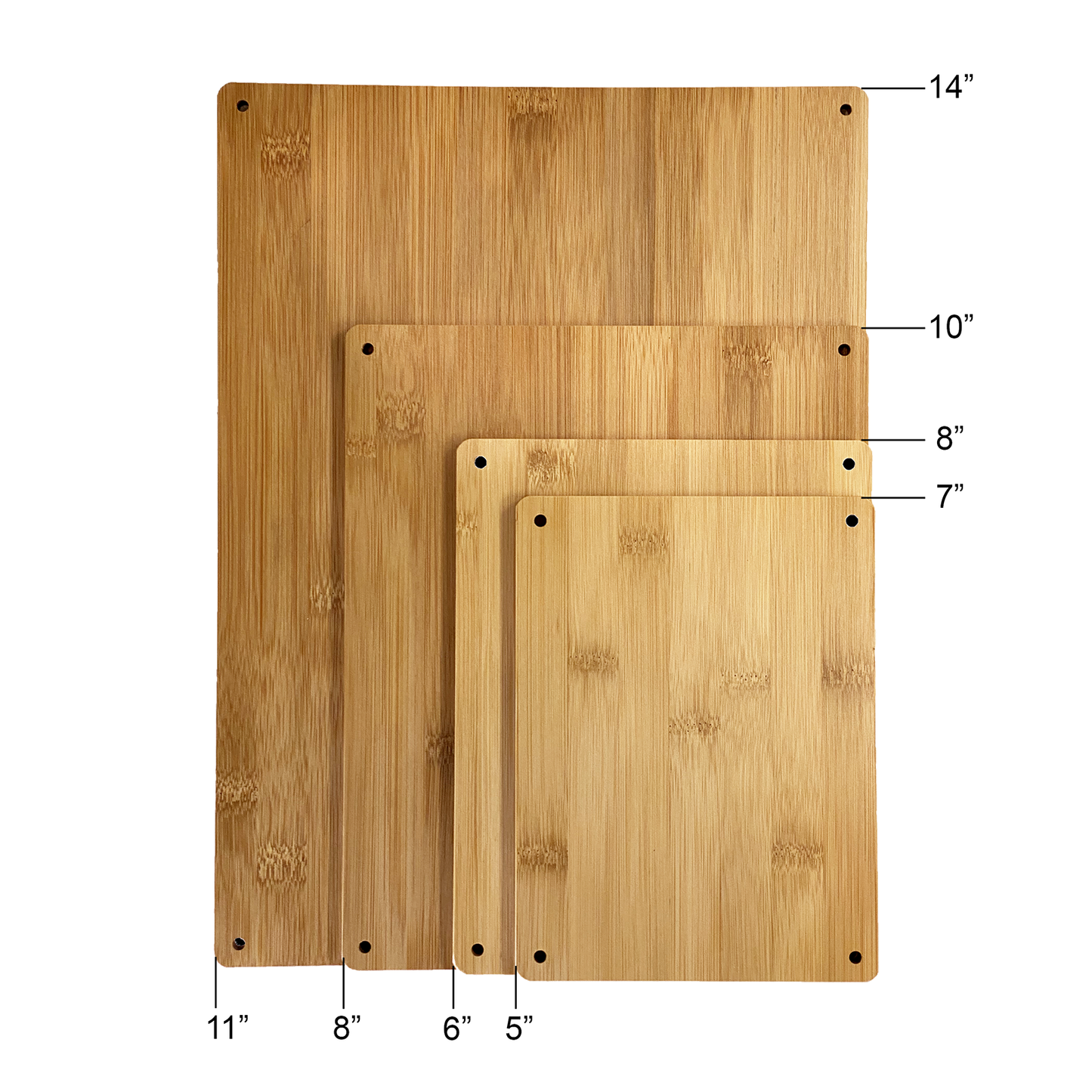 5" x 7" Bamboo and Acrylic Sign Holder Display Frame